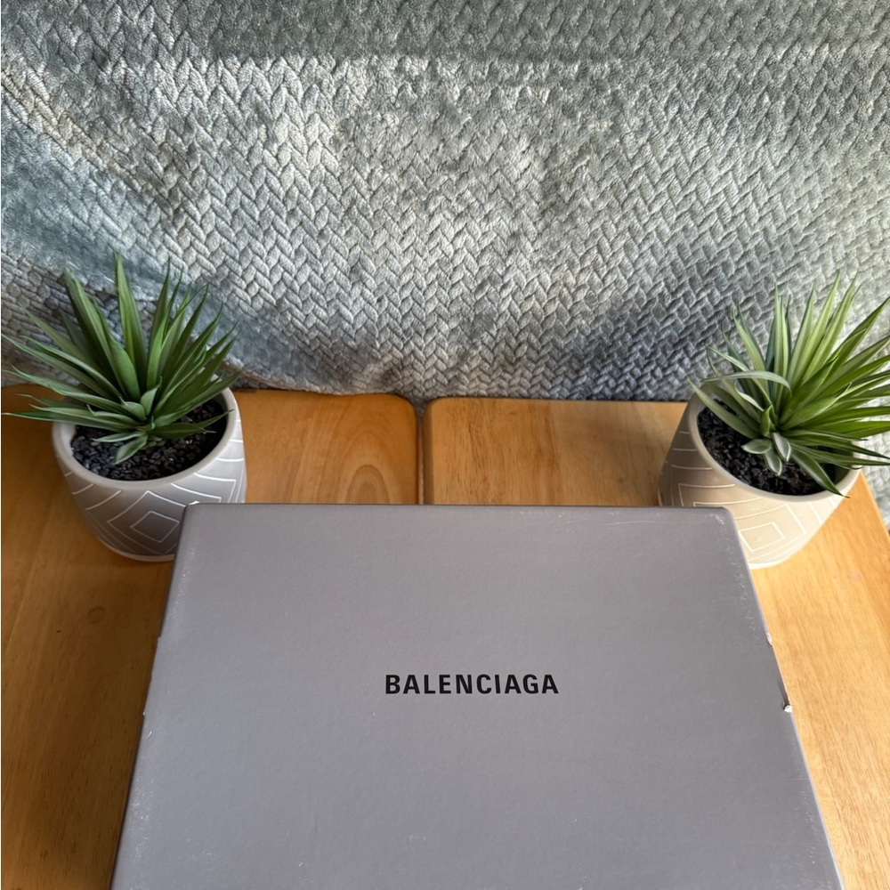 Balenciaga Silver Shoe Box